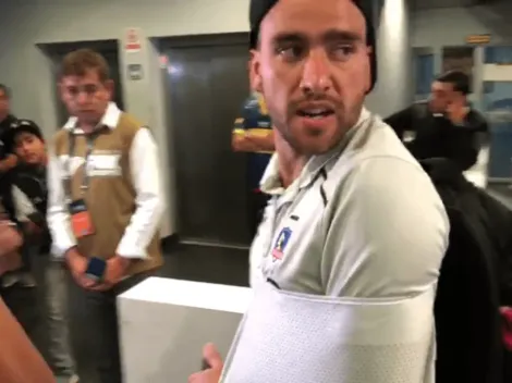 VIDEO | Así se fue Matías Zaldivia de Viña del Mar: con cabestrillo