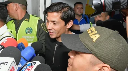 Matias Fernández en su llegada a Colombia