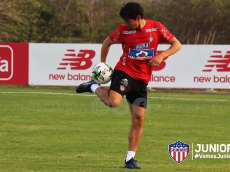 Matías Fernández se lució en el primer entrenamiento con el Junior