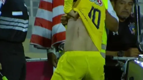 El duro encontrón entre Insaurralde y Droguett