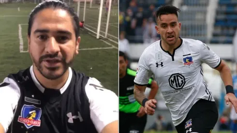 Ariel Puchetta con la camiseta de Colo Colo