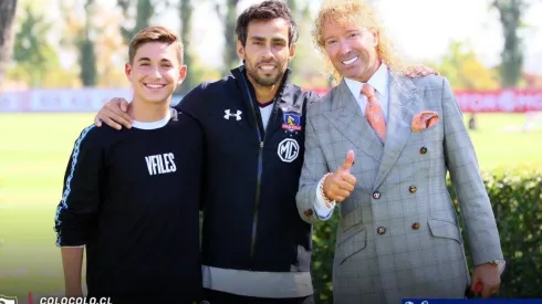 El Cacique tuvo visita en el entrenamiento