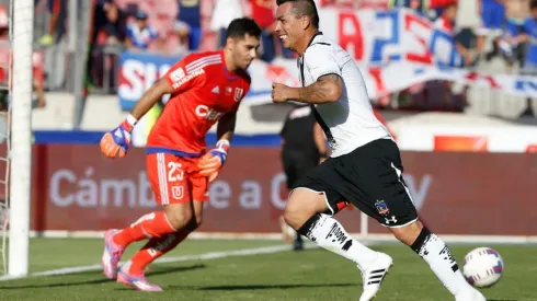 Paredes en uno de los goles que le ha marcado a Herrera.