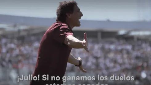 Mario Salas advirtiendo a Julio Barroso.