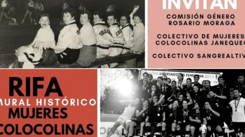 Hinchas planean mural de mujeres colocolinas en sector Cordillera.