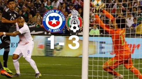 Vidal no pudo desnivelar para Chile ante México.