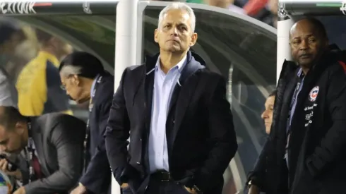 Reinaldo Rueda durante el amistoso con México.