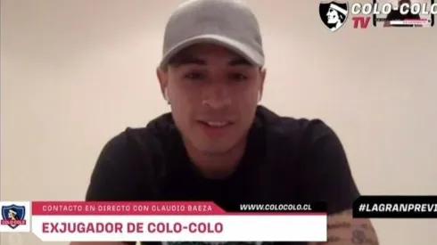 Baeza pagó un servicio para ver los partidos de Colo Colo y está aprendiendo inglés