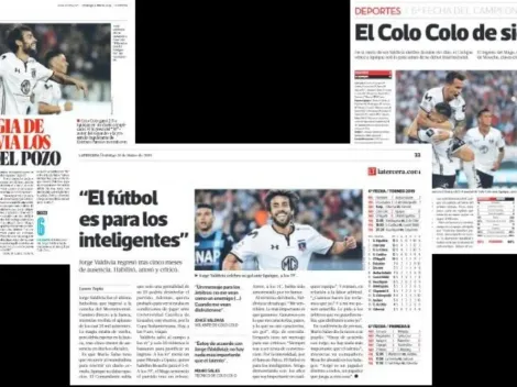 Jorge Valdivia se llevó todos los elogios de la prensa nacional