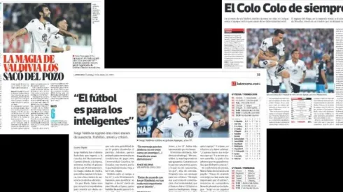 Jorge Valdivia se llevó todos los elogios de la prensa nacional