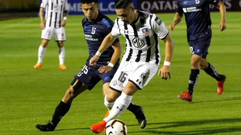 Óscar Opazo en el partido ante la UC de Ecuador.