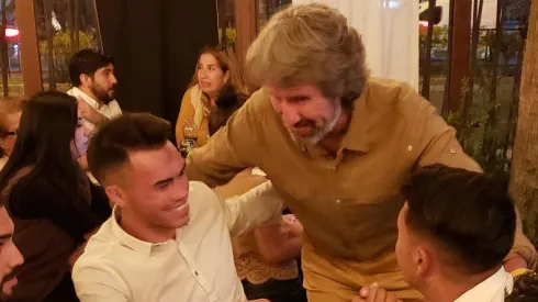 Daniel Morón compartiendo junto a Gabriel Suazo e Iván Morales