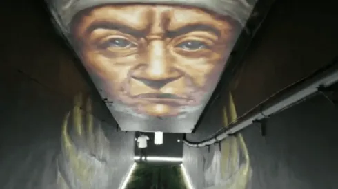 La imagen mapuche en el nuevo Túnel de Campeones.