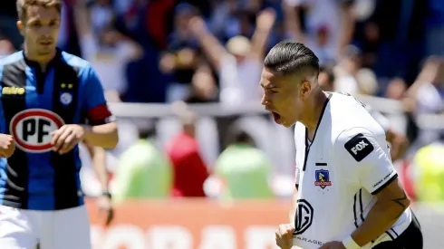 Óscar Opazo anotó uno de los goles en el último triunfo de Colo Colo en el CAP