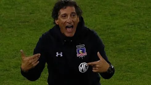 Mario Salas durante el triunfo de Colo Colo.