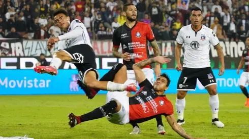 Gabriel Suazo tras recibir la patada