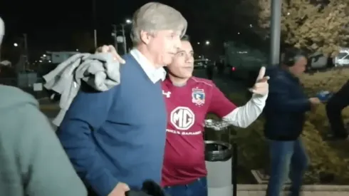 Harold llegando al Monumental.