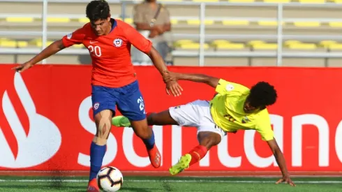El jugador en cuestión en la Sub 17 de Hernán Caputto.