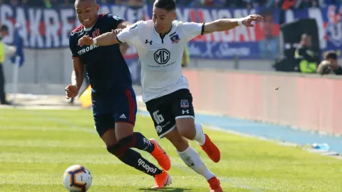 Óscar Opazo en el partido ante la U