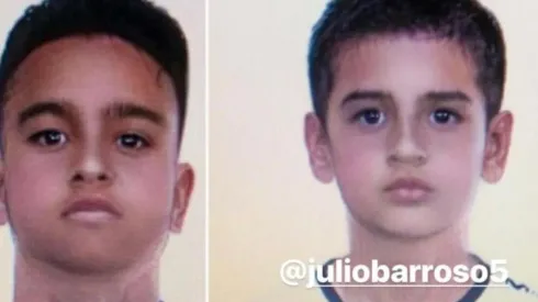 Matías Zaldivia y Julio Barroso con el filtro