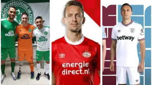 Algunas camisetas Umbros