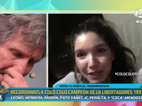 Morón rompió en llanto al escuchar a su hija felicitarlo por el '91