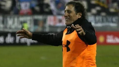 Mario Salas en la victoria de Colo Colo.