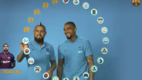 Vidal en el video de bloopers.