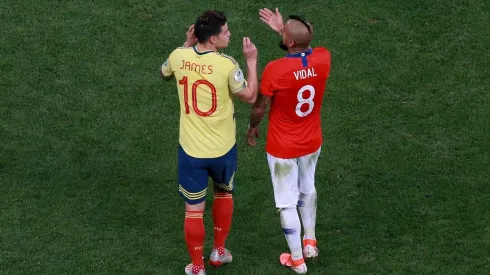 El King con James en la Copa América.