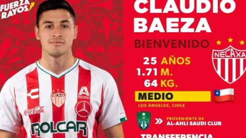 Claudio Baeza nuevo refuerzo de Necaxa