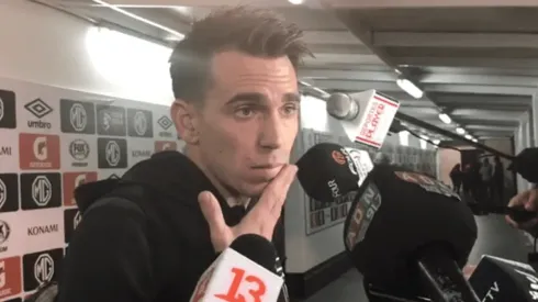 Mouche reapareció tras lesión y coincidió con su DT, Mario Salas.