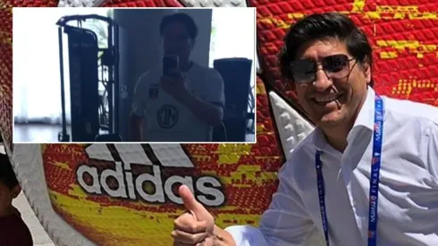 Iván Zamorano entrena con la camiseta de Colo Colo