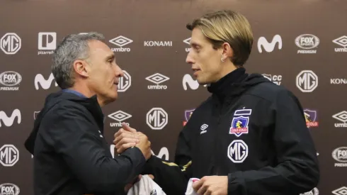 Iván Rossi junto a Marcelo Espina en su presentación