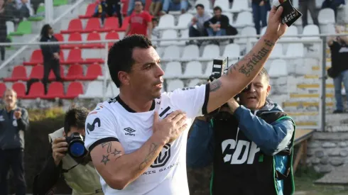 Celebración de Esteban Paredes