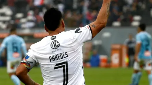 Paredes celebrando un gol