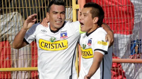 Carlos Muñoz formó dupla de ataque con Esteban Paredes