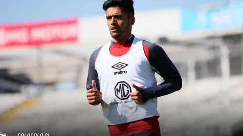 Felipe Campos entrenando en Colo Colo