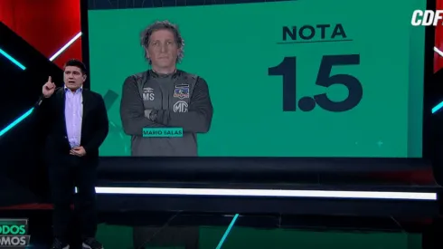 Tobi Vega haciendo bolsa a Colo Colo.