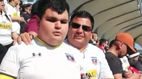 Miguel junto a su padre en La Florida