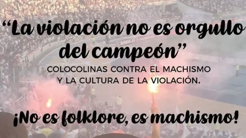 Campaña de la comisión de género del club.