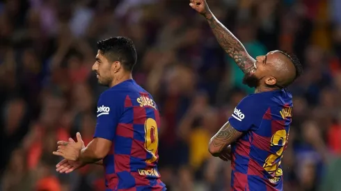 El King presente en el triunfo del Barcelona.