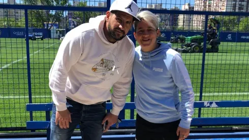 Agustín Orión en el complejo de Boca Juniors