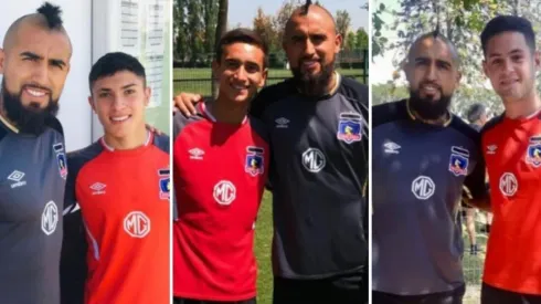 Los formados en Colo Colo con un ídolo.