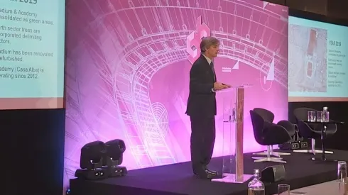 Harold presentó a Europa el proyecto del nuevo Monumental