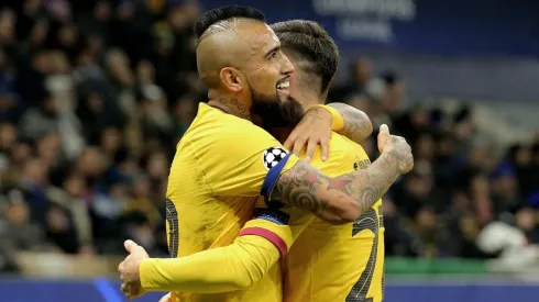 Arturo Vidal disputó todo el encuentro en empate del Barcelona ante Inter