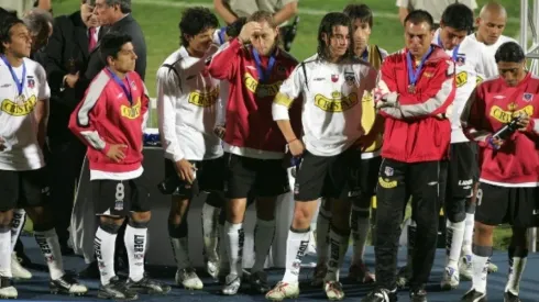 El plantel desconsolado tras perder la final