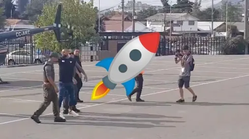 El Rey Arturo arribó al Monumental literalmente volando