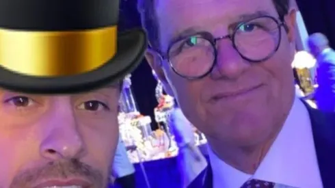 Jorge Valdivia encuentra a Fabio Capello en celebración de año nuevo en Dubai