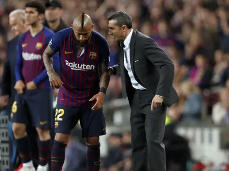 Arturo Vidal se quedó sin entrenador: El Barcelona despidió a Valverde