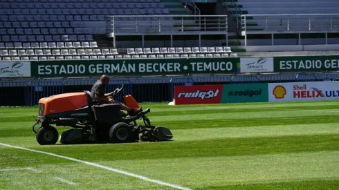 La cancha del Germán Becker está impecable